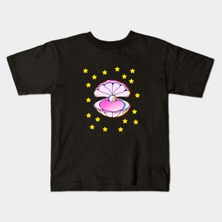 Seashell Dreams - Stars Kids T-Shirt